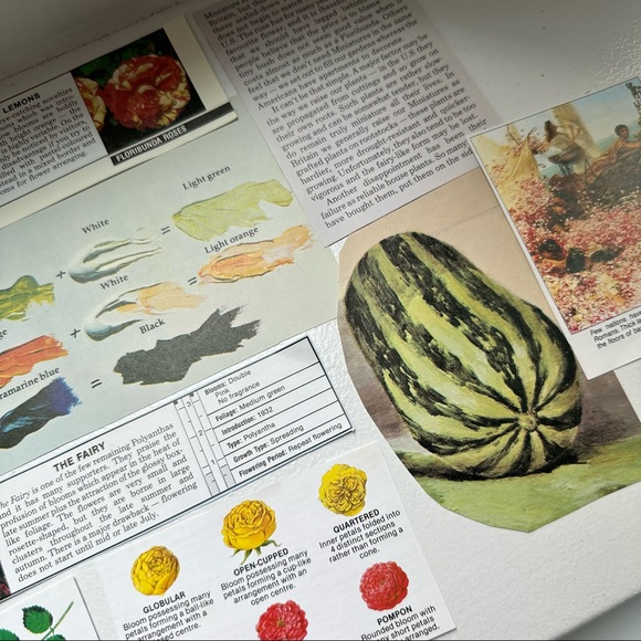 Vintage Garden Theme Ephemera Collage Journal Kit - Picture 3 of 3